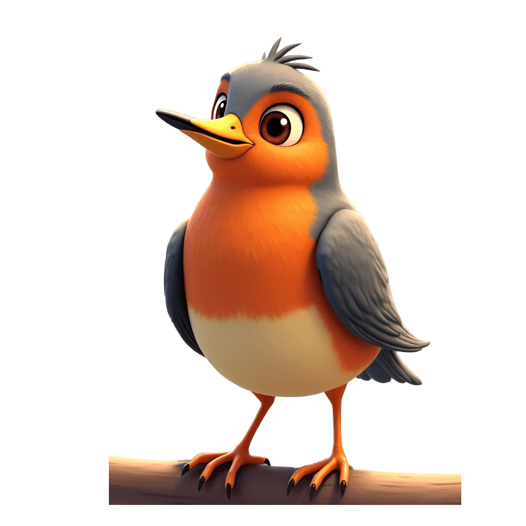 O mascote Rufous - Um simpático Sabiá-Larajeira